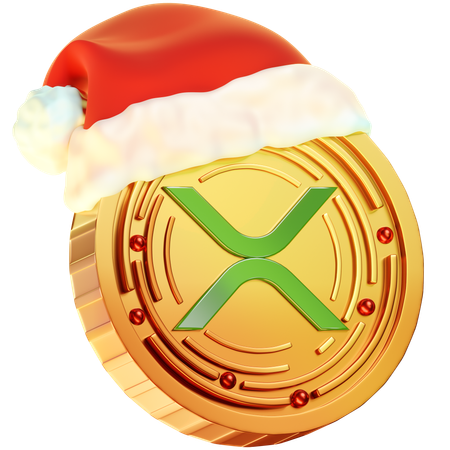 Pièce de Noël xrp  3D Icon