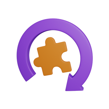 Pièce de puzzle  3D Icon