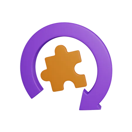 Pièce de puzzle  3D Icon