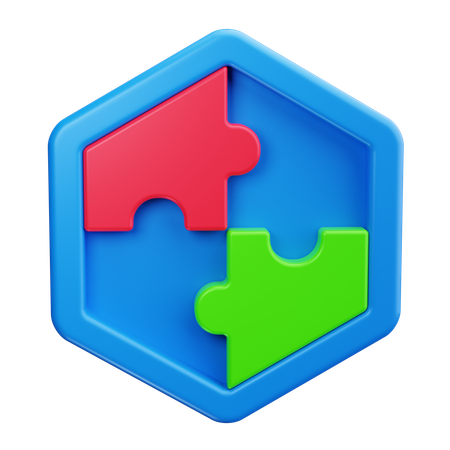 Pièce de puzzle  3D Icon