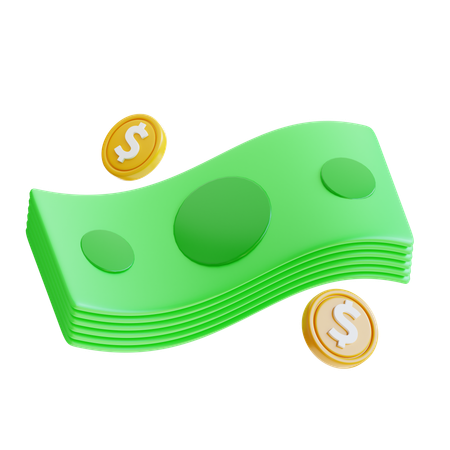 Pièce d'un dollar  3D Icon