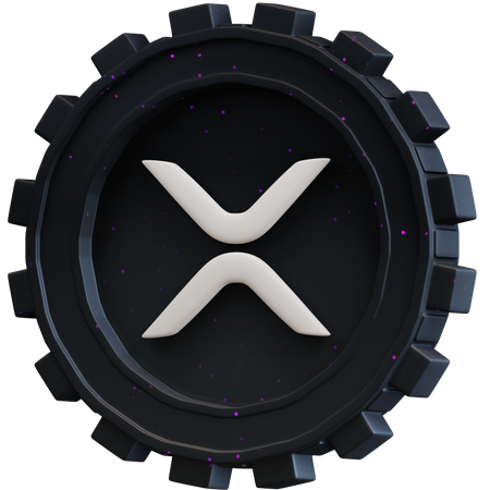 Pièce d'ondulation xrp  3D Icon