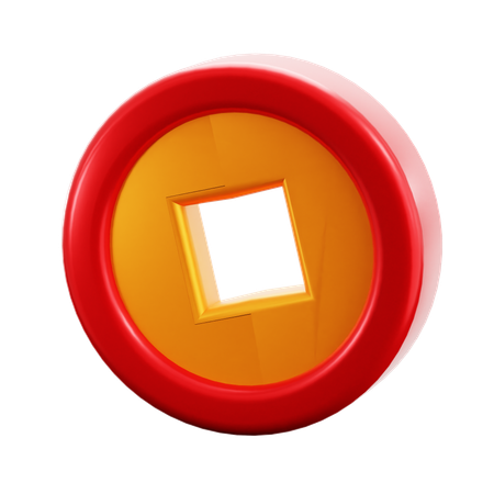 Pièce d'or  3D Icon