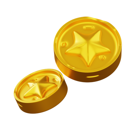 Pièce d'or  3D Icon