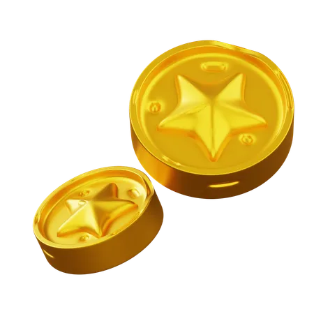 Pièce d'or  3D Icon