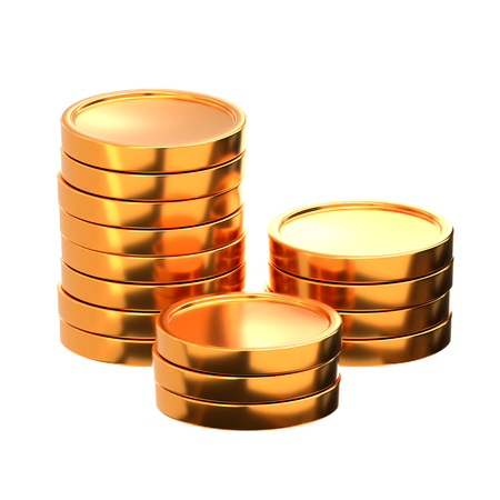 Pièce d'or  3D Icon