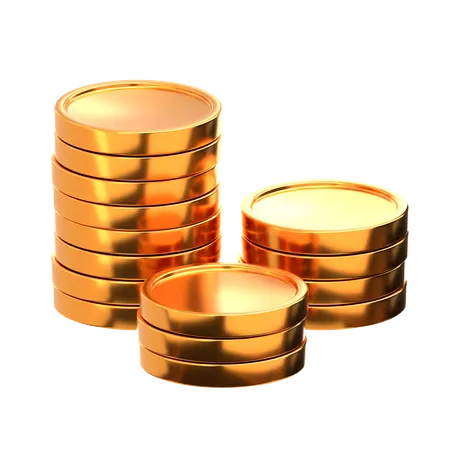 Pièce d'or  3D Icon