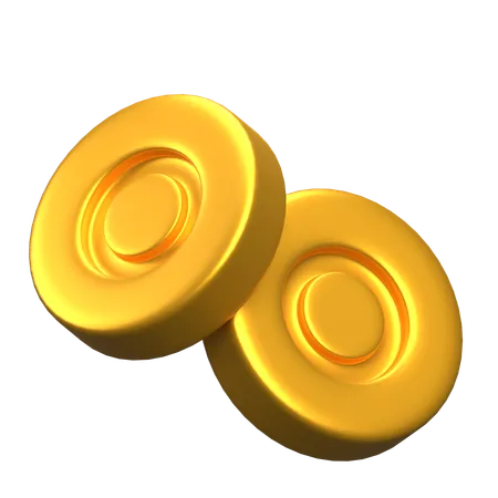 Pièce d'or  3D Icon