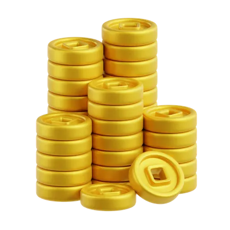 Pièce d'or  3D Icon