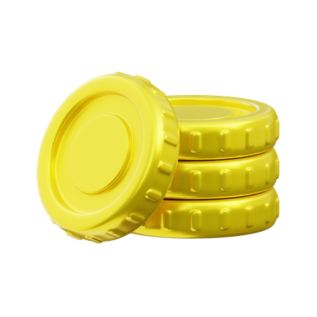 Pièce d'or  3D Icon