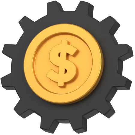 Engrenage à pièces  3D Icon