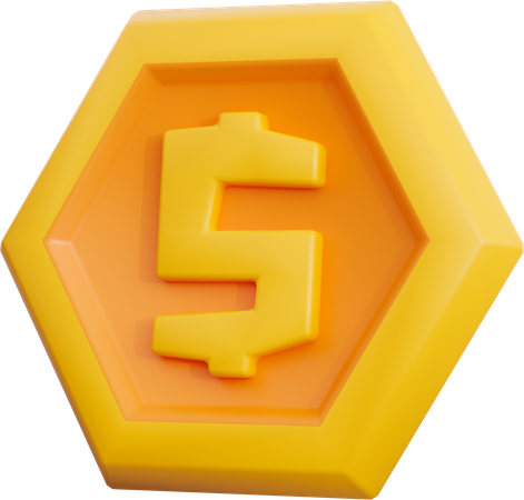 Pièce d'étoile  3D Icon