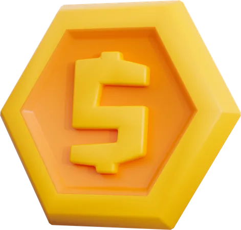 Pièce d'étoile  3D Icon