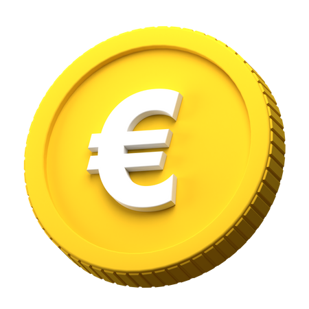 Pièce en euros  3D Illustration