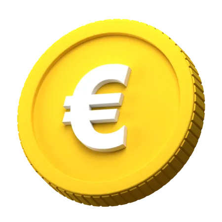 Pièce en euros  3D Illustration