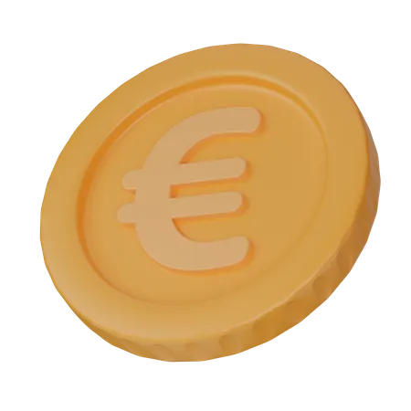Pièce en euros  3D Illustration