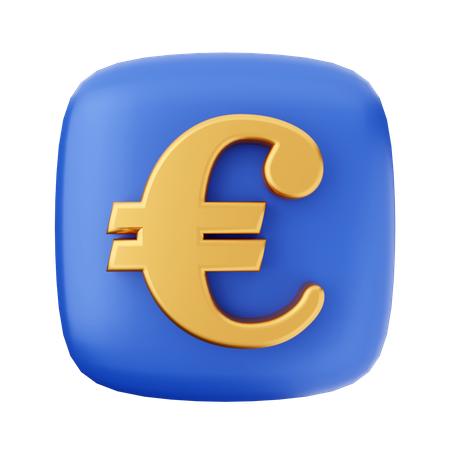 Pièce en euros  3D Icon