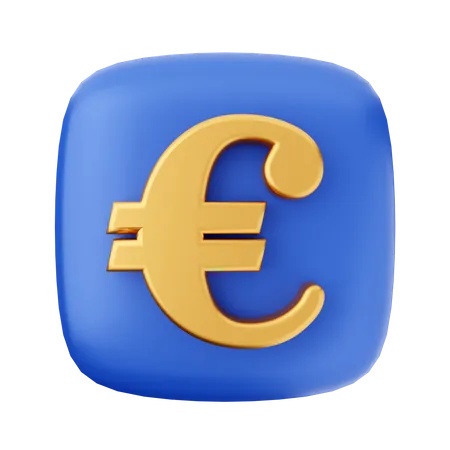 Pièce en euros  3D Icon