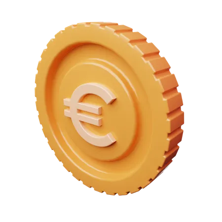 Pièce en euros  3D Icon