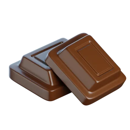 Piece of Chocolate  3D Icon
