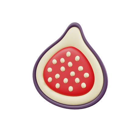 Piece Of Fig  3D Icon