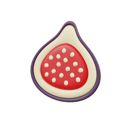 Piece Of Fig  3D Icon