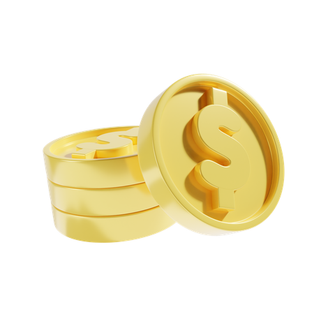 Pièces de monnaie  3D Icon