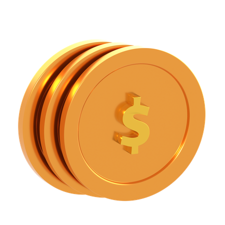 Pièces de monnaie  3D Icon