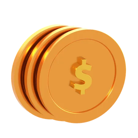 Pièces de monnaie  3D Icon