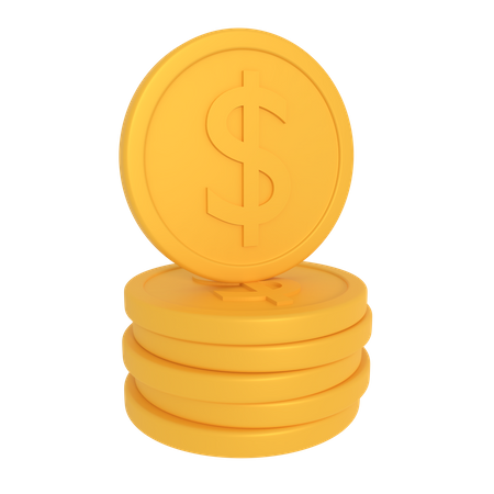 Pièces de monnaie  3D Icon