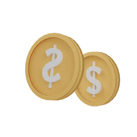 Pièces de monnaie  3D Icon