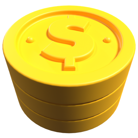 Pièces de monnaie  3D Icon