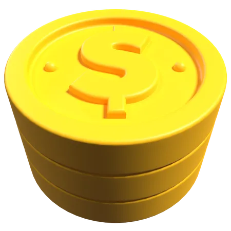 Pièces de monnaie  3D Icon