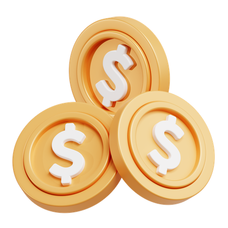 Pièces de monnaie  3D Icon