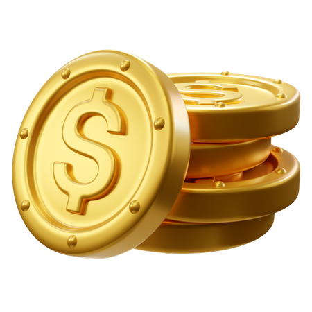 Pièces de monnaie  3D Icon