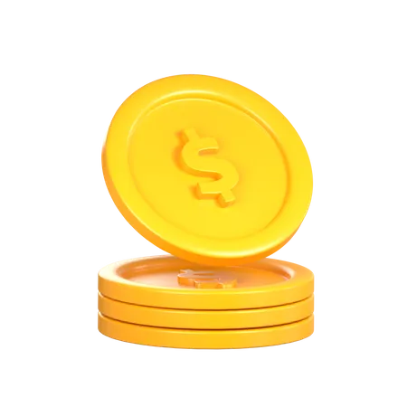 Pièces de monnaie  3D Icon