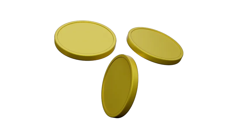 PIÈCES D'OR  3D Illustration