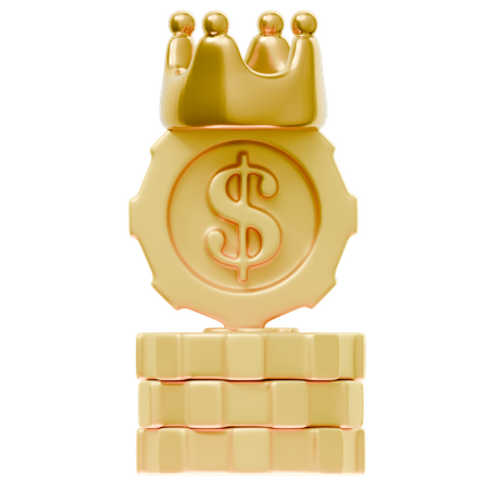 Pile de pièces de monnaie  3D Icon