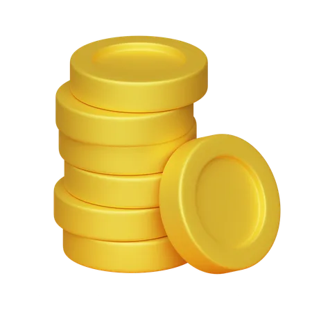 Pile de pièces de monnaie  3D Icon