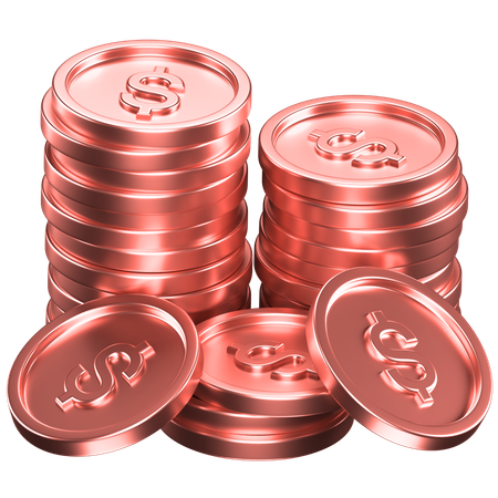 Pièces de monnaie  3D Icon