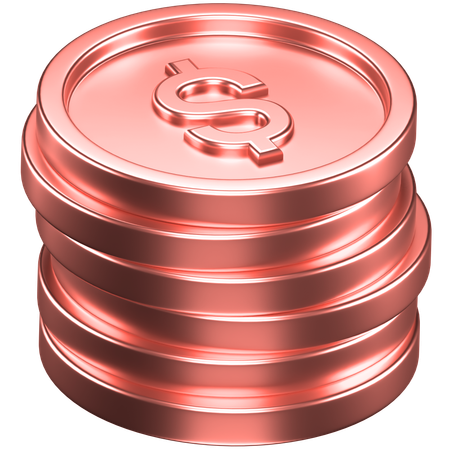 Pièces de monnaie  3D Icon