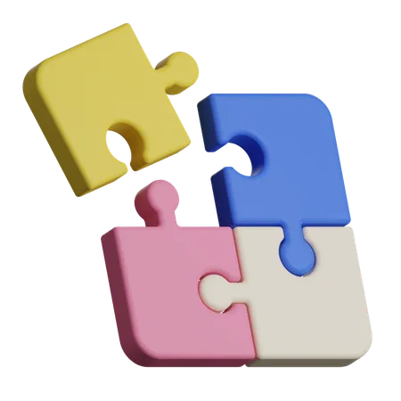 Pièces de puzzle  3D Icon