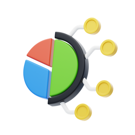 Piechart Analysis  3D Icon