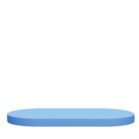Piédestal bleu  3D Icon