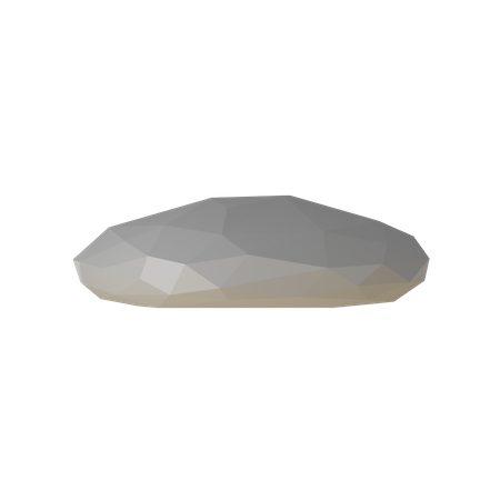 Piedra de baja poli  3D Icon