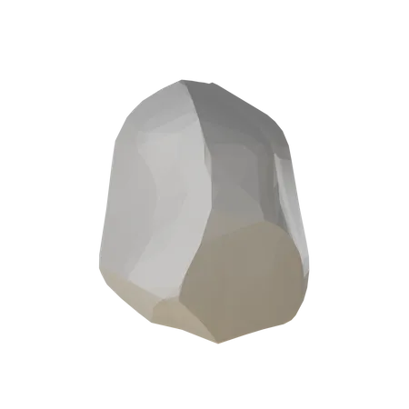 Piedra de baja poli  3D Icon