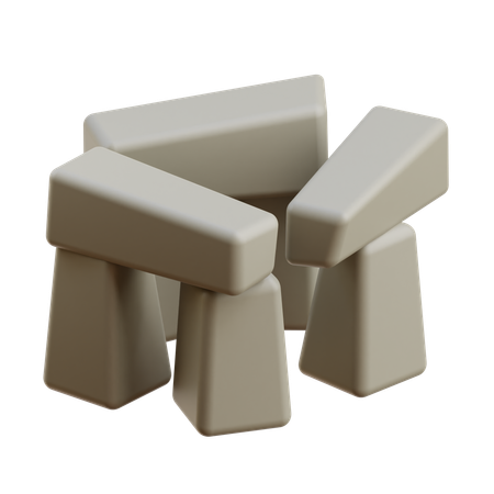 Henge de piedra  3D Icon