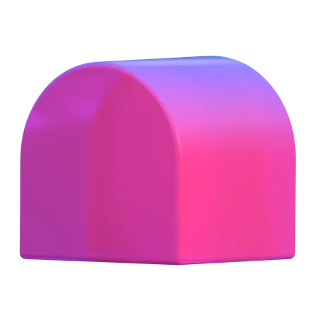 Forma abstracta de piedra  3D Icon