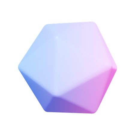 Forma abstracta de piedra  3D Icon