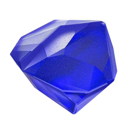 Piedra preciosa azul  3D Icon